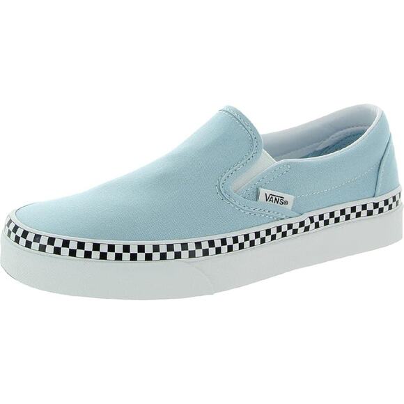 NWT Vans Mens Classic Canvas Slip-on Skate Shoes, Blue-Sz 4.5 Medium (D) - Picture 1 of 3